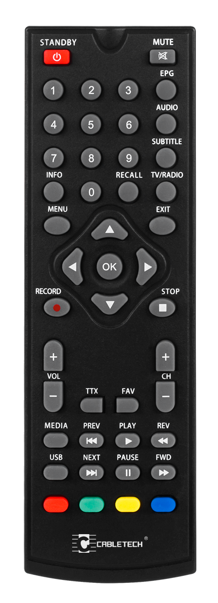 Diaľkové ovládanie pre DVB-T tunery URZ0187A