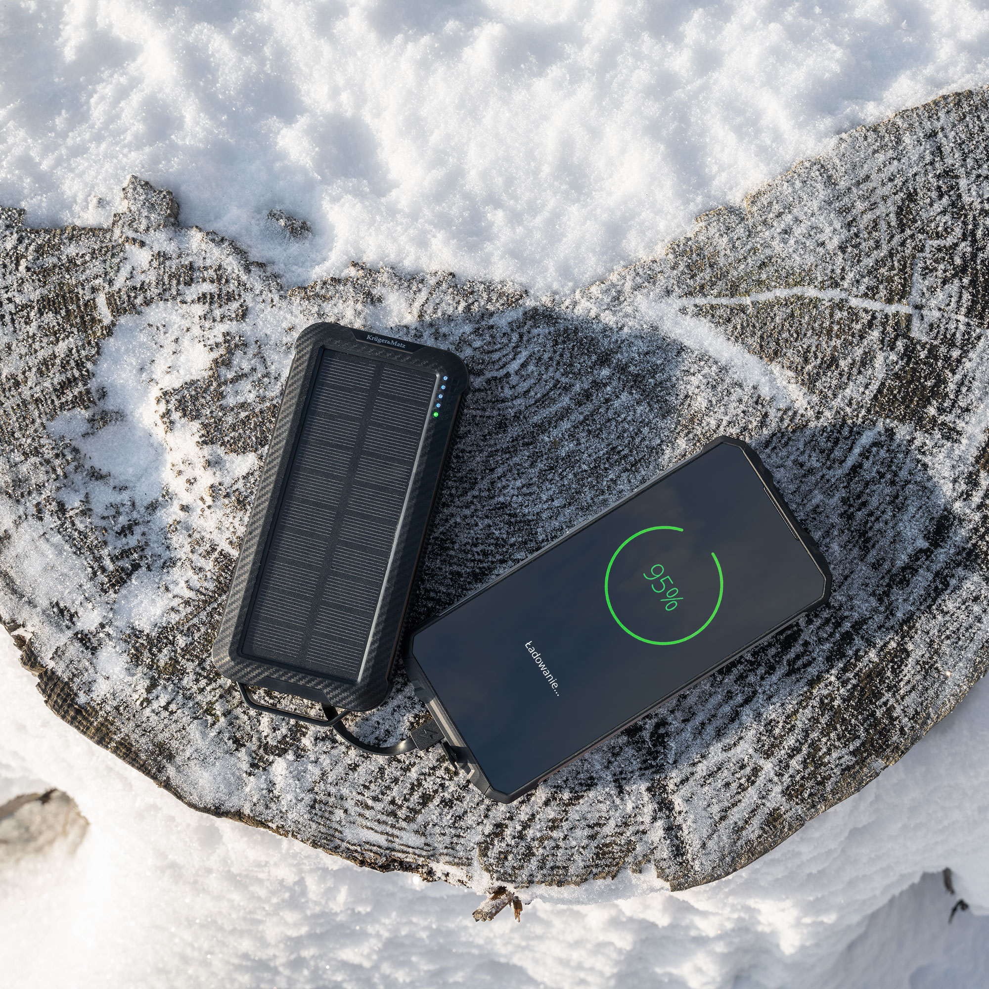 Solárna powerbanka 10 000 mAh L-KM0910