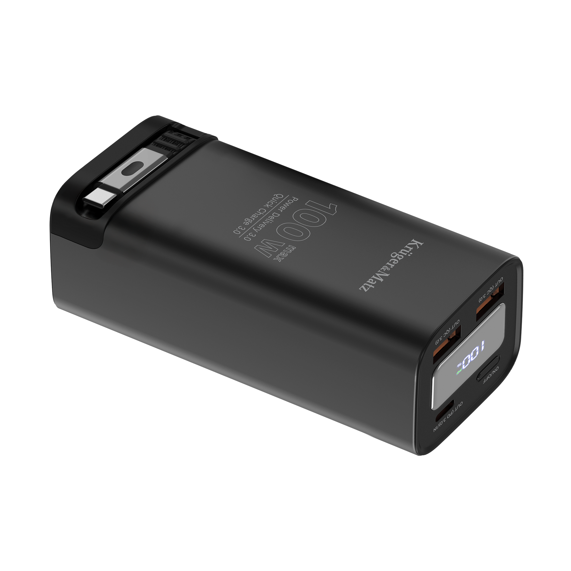 PowerBank Kruger&Matz 20000 mAh Li-ion 100W z funkcją QC oraz PD