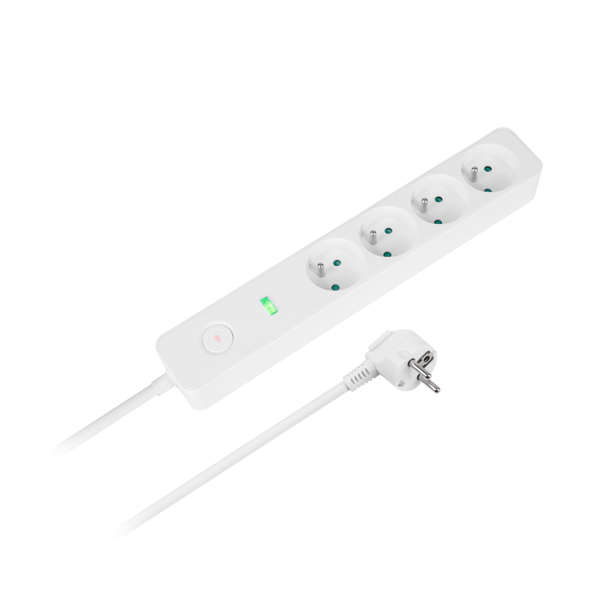 Przedłużacz sieciowy Rebel 4 gniazda z wyłącznikiem - 3m.