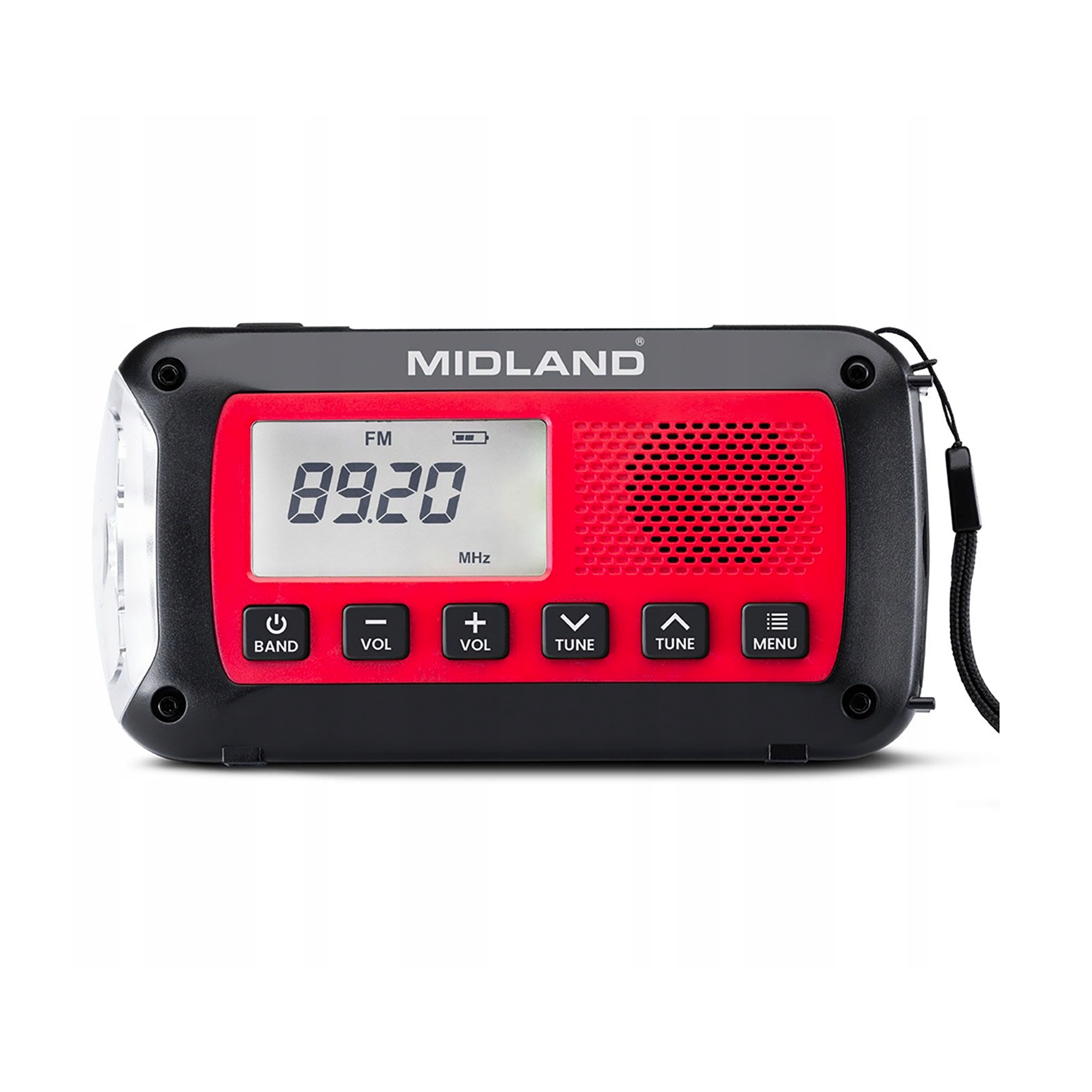 Midland ER100 avarinis radijas su 2600mAh akumuliatoriumi