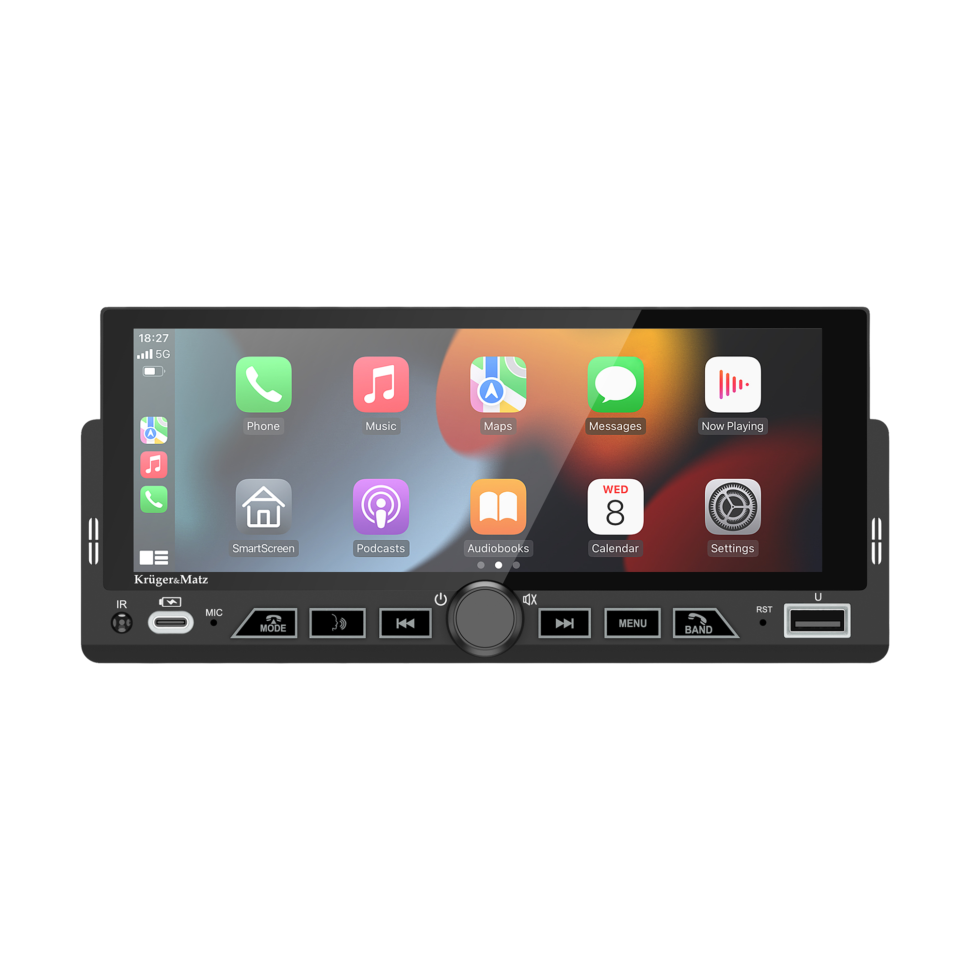 Radio samochodowe Kruger&Matz KM2017 CarPlay/AndroidAuto