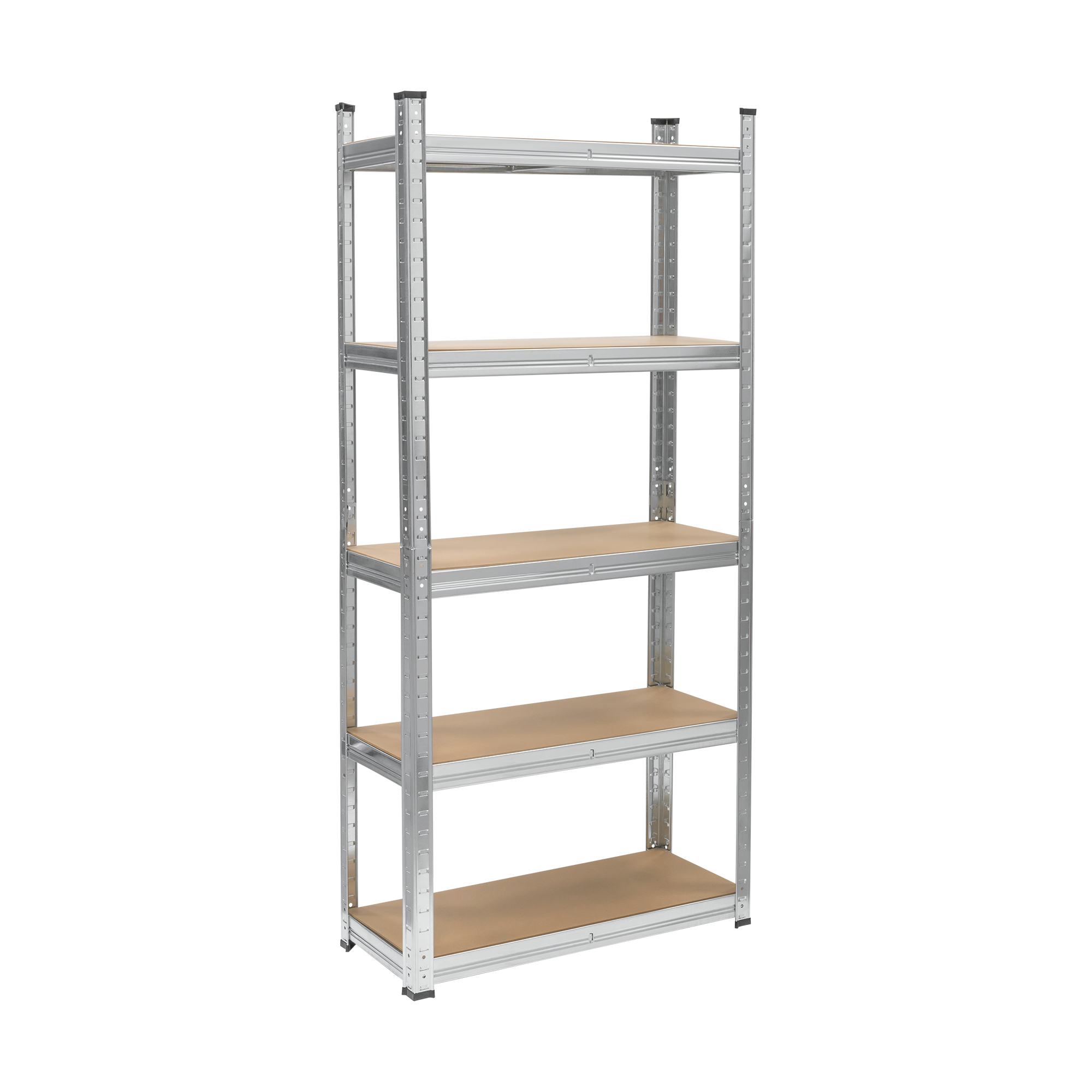 Regał metalowy magazynowy 150x70x30 srebrny Rebel