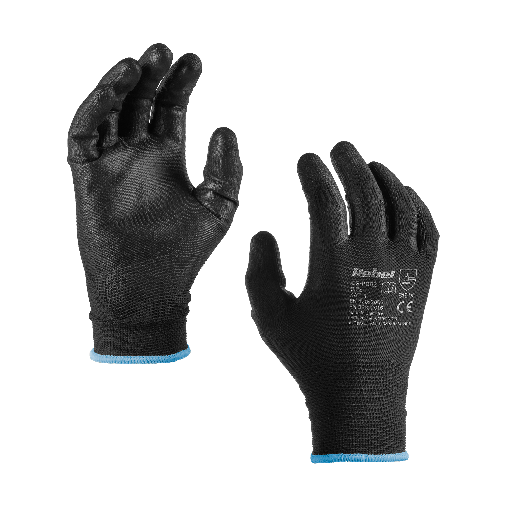 Rękawice robocze poliuretanowe CS-P002 r.9 L (10kpl.)