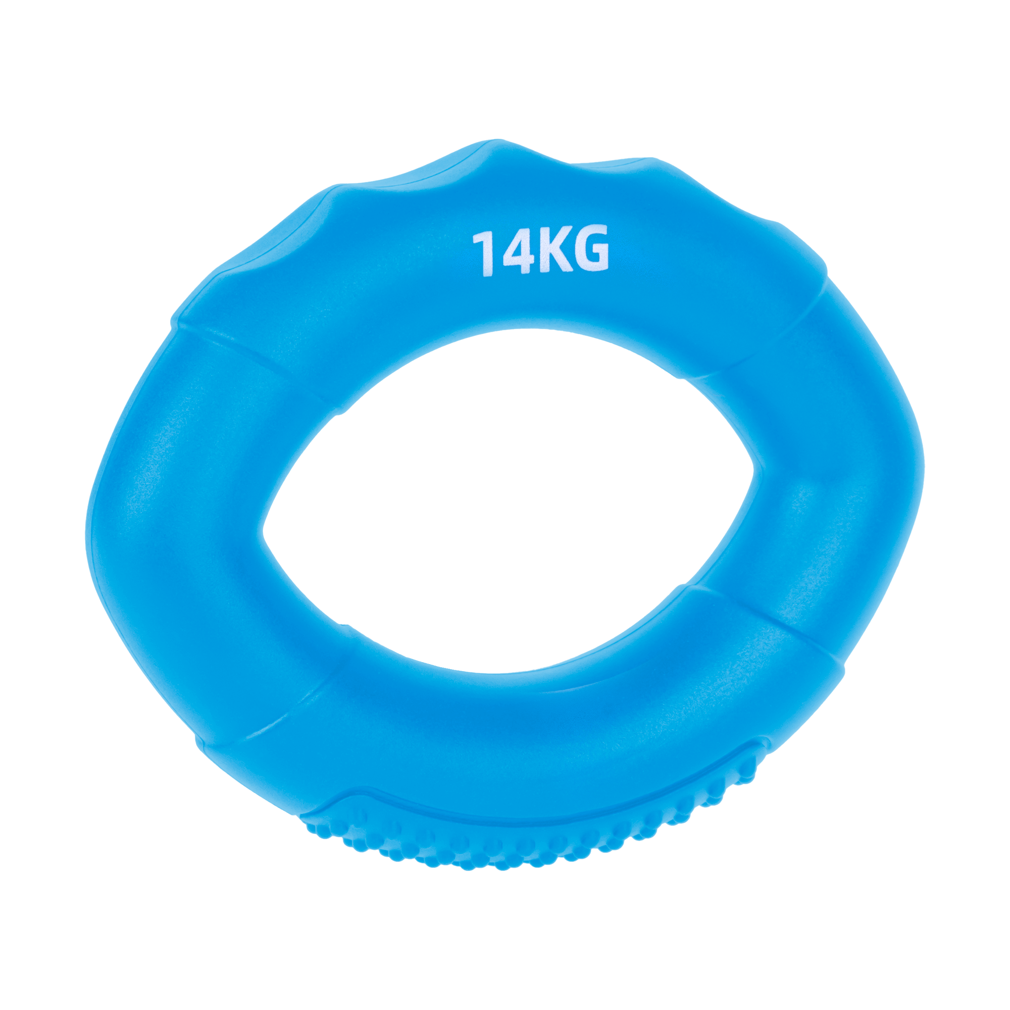 Silikonowy ściskacz do rąk do rehabilitacji rąk, 0 - 14 kg , niebieski , REBEL ACTIVE