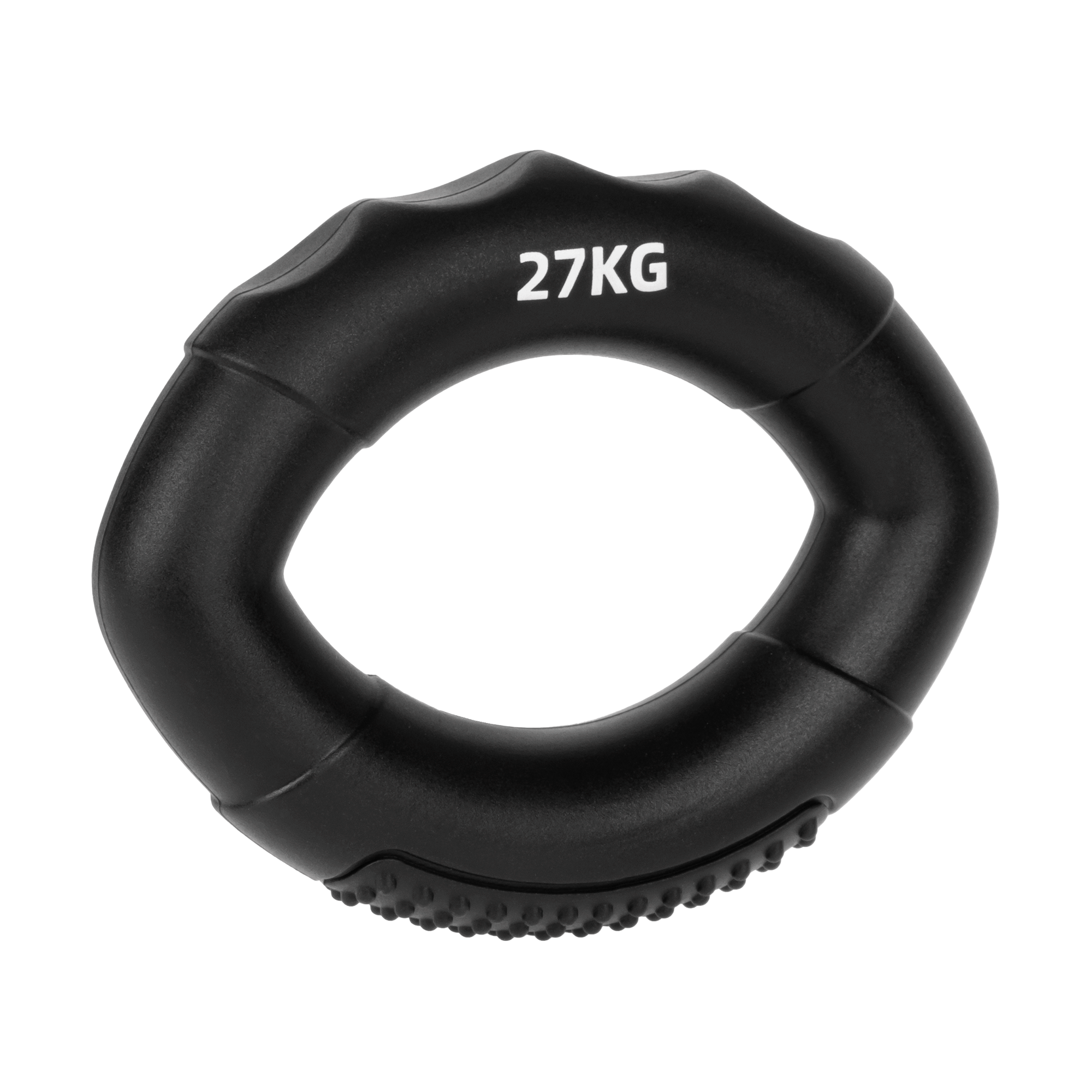 Silikonowy ściskacz do rąk do rehabilitacji rąk, 0 - 27 kg , czarny , REBEL ACTIVE