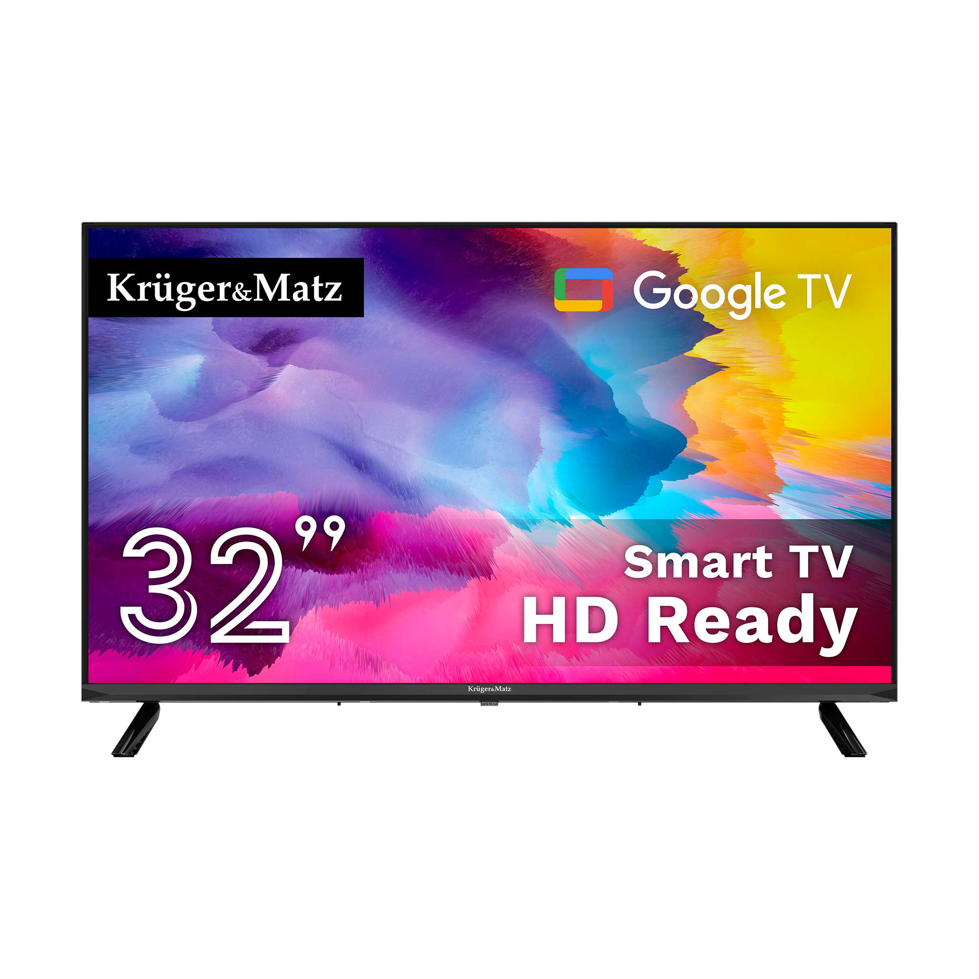 Telewizor Kruger&Matz 32" HD Google TV 5.0, DVB-T2/S2/T/C H.265 HEVC