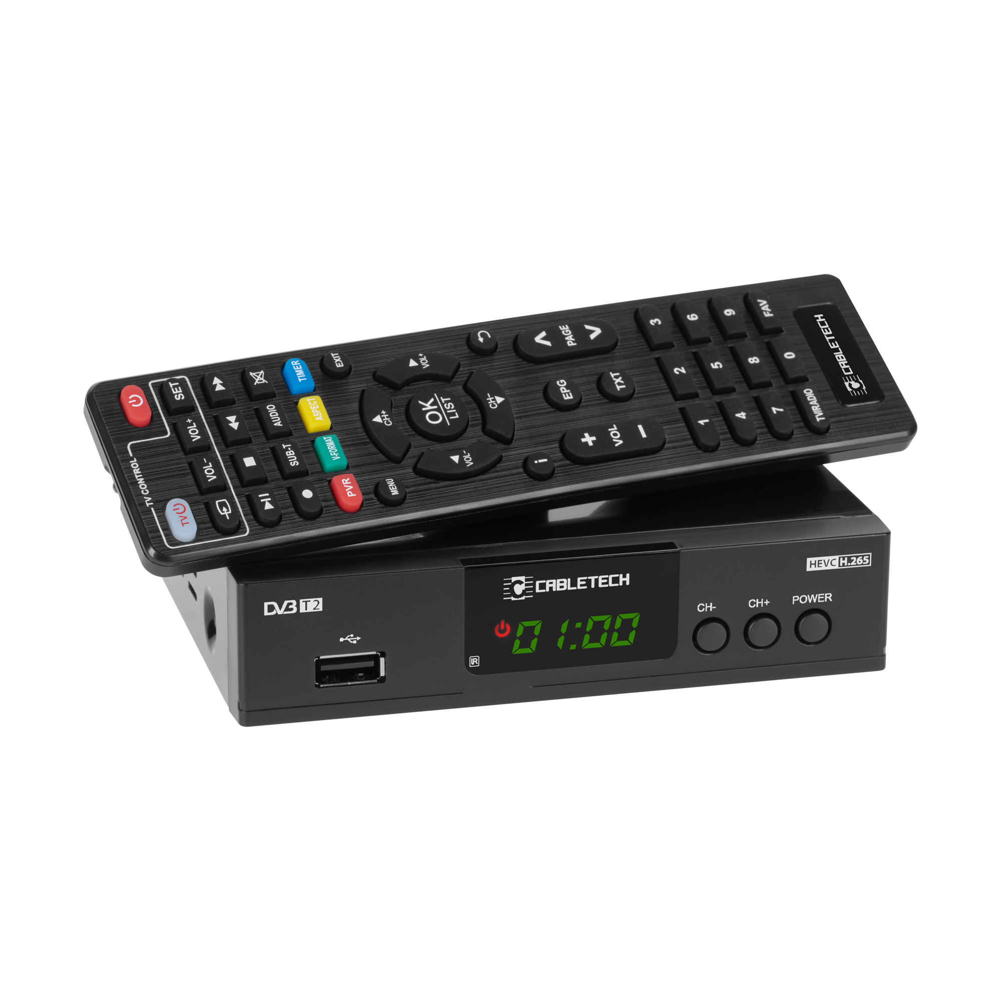 Tuner DVB-T2 H.265 HEVC Cabletech