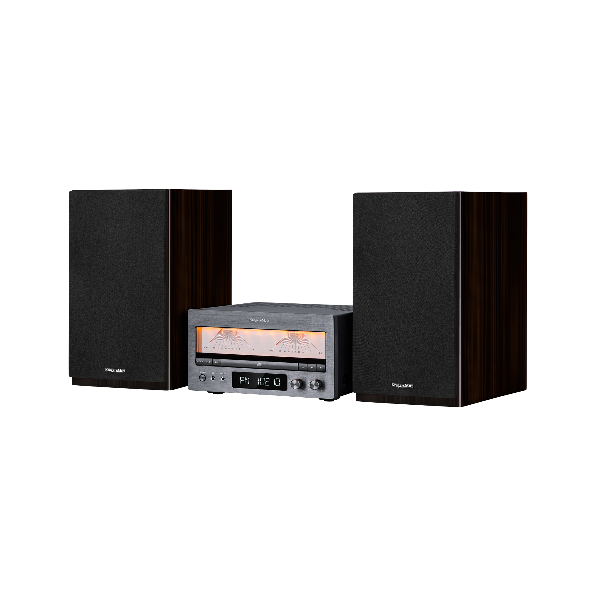 HiFi Kruger & amp Tower; Mtz KM1995 (A klasės stiprintuvas, CD, USB, BluetoOth, DAB + skaitmeninis radijas, FM)