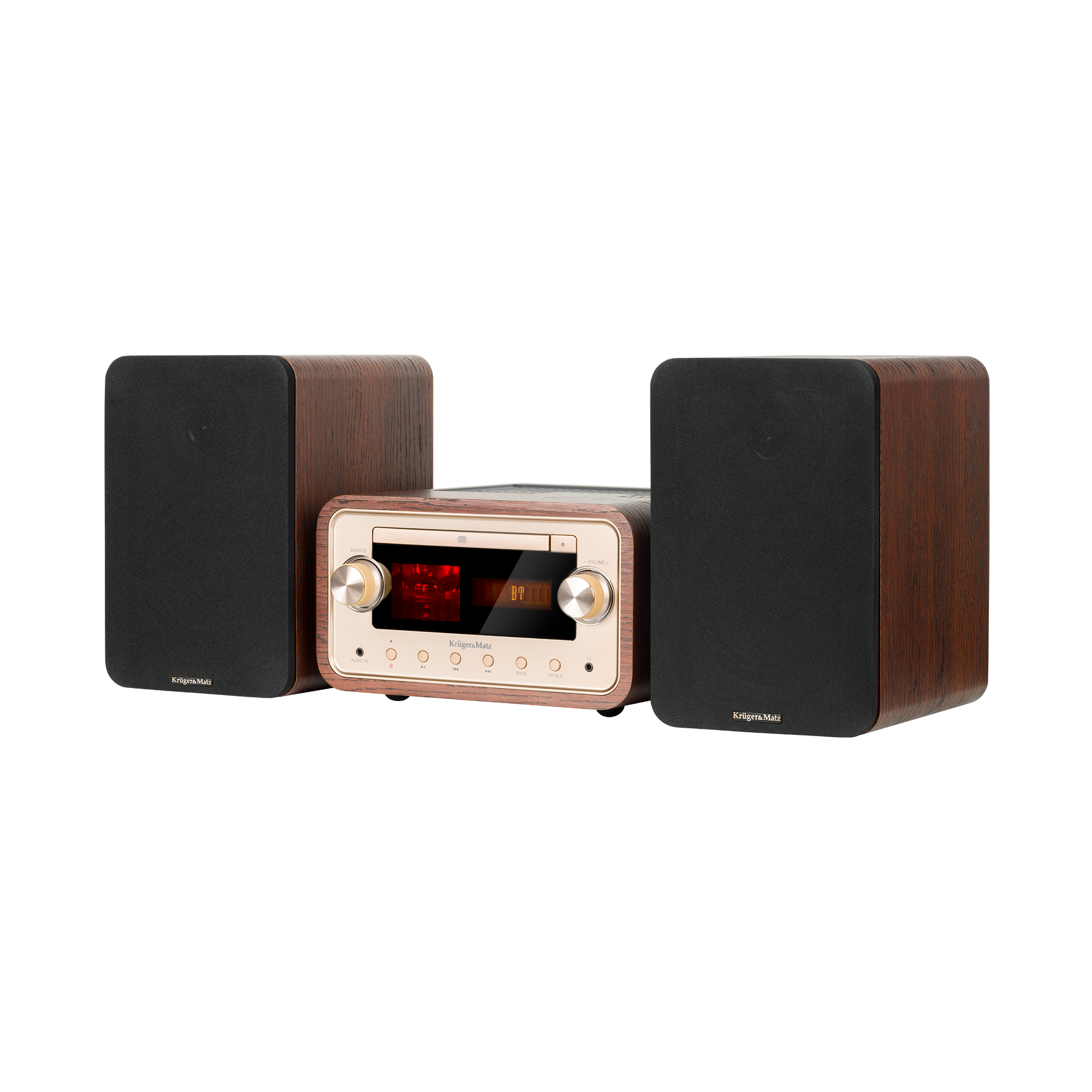 Wieża lampowa Kruger&Matz KM1961 (CD, USB, Bluetooth + NFC, radio cyfrowe DAB+, FM)