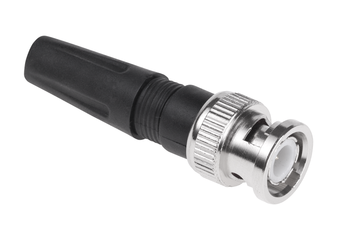 Wtyk BNC skręcany z odgiętką