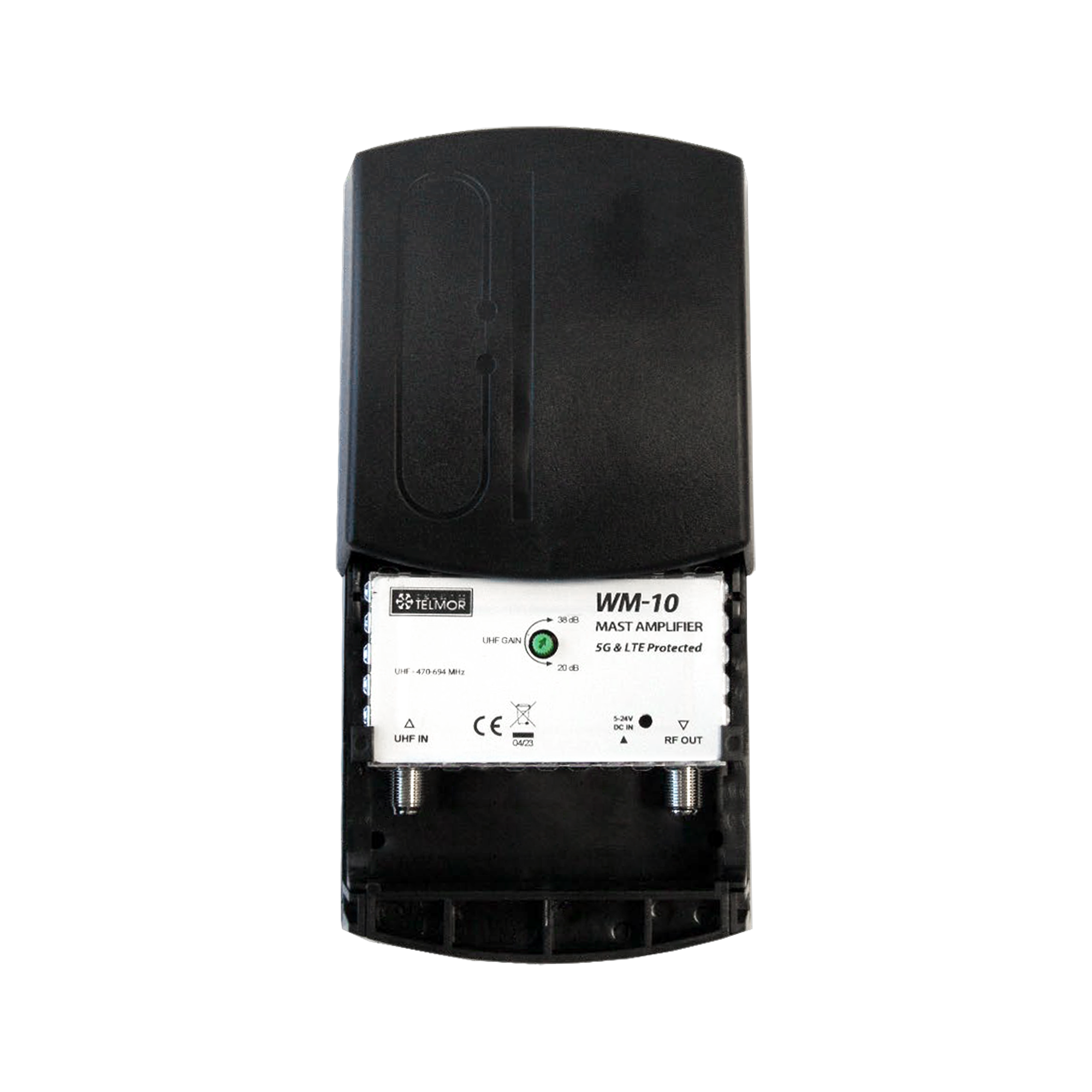 WM-10 UHF DVB-T2 5G CHRÁNENÝ stožiarový zosilňovač Telkom Telmor