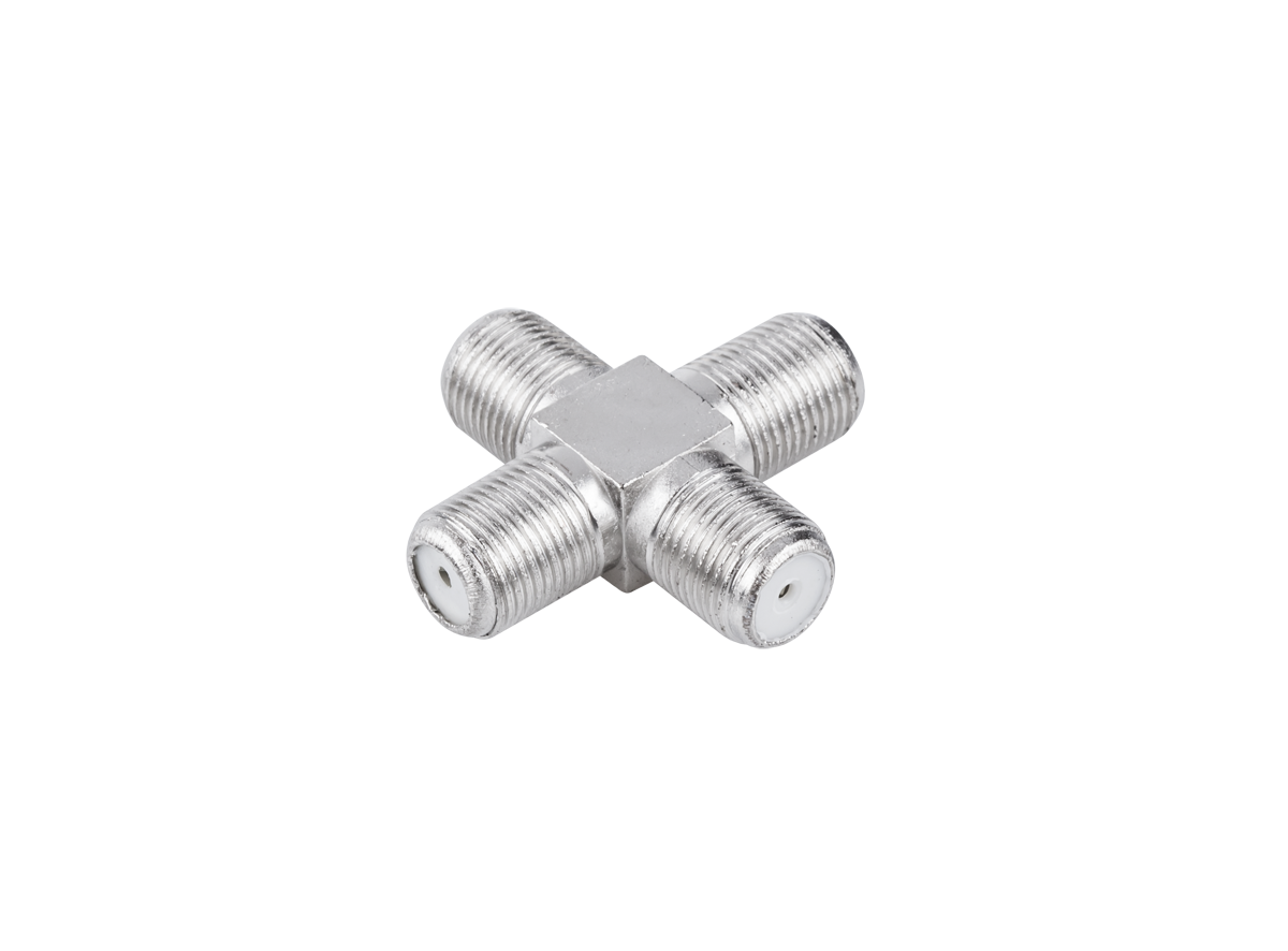 Złącze czwórnik "F" 4GN metal