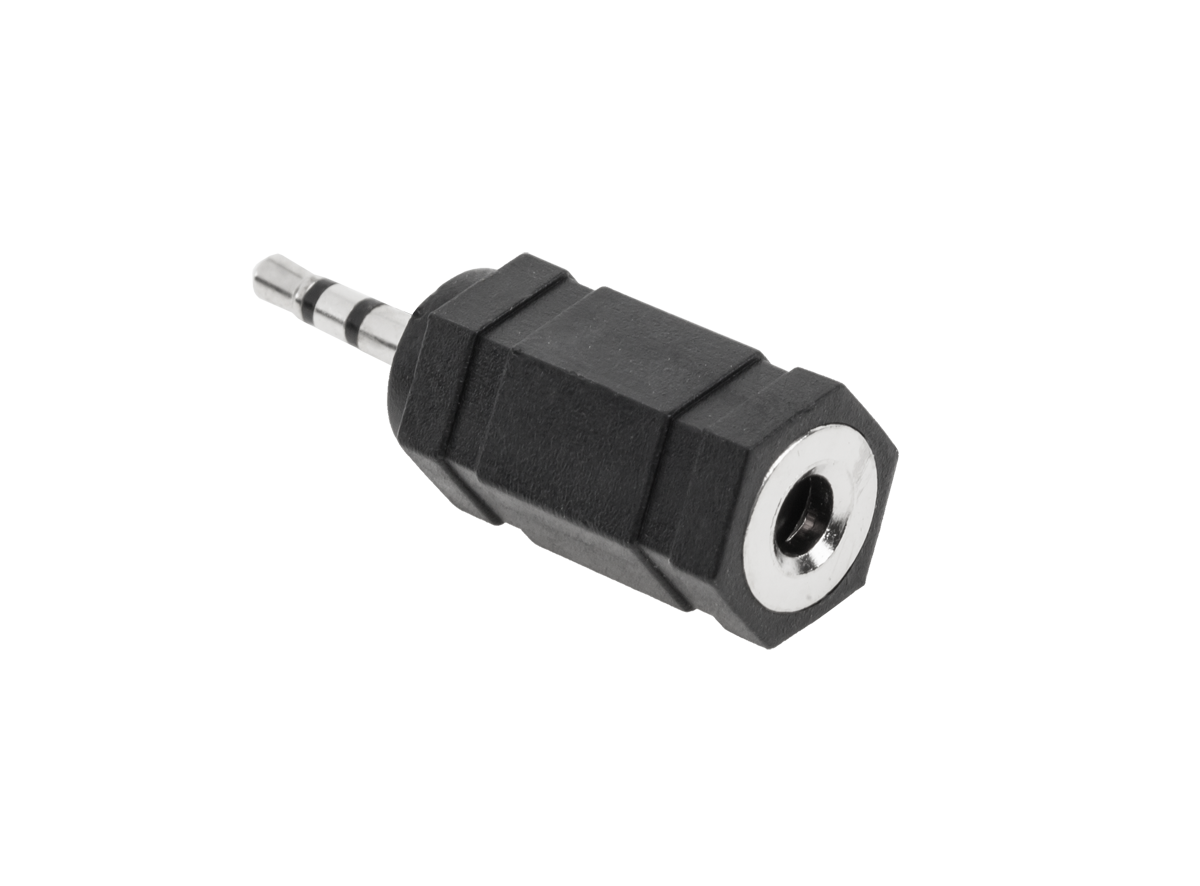 Złącze JACK wtyk 2,5/ gniazdo 3.5