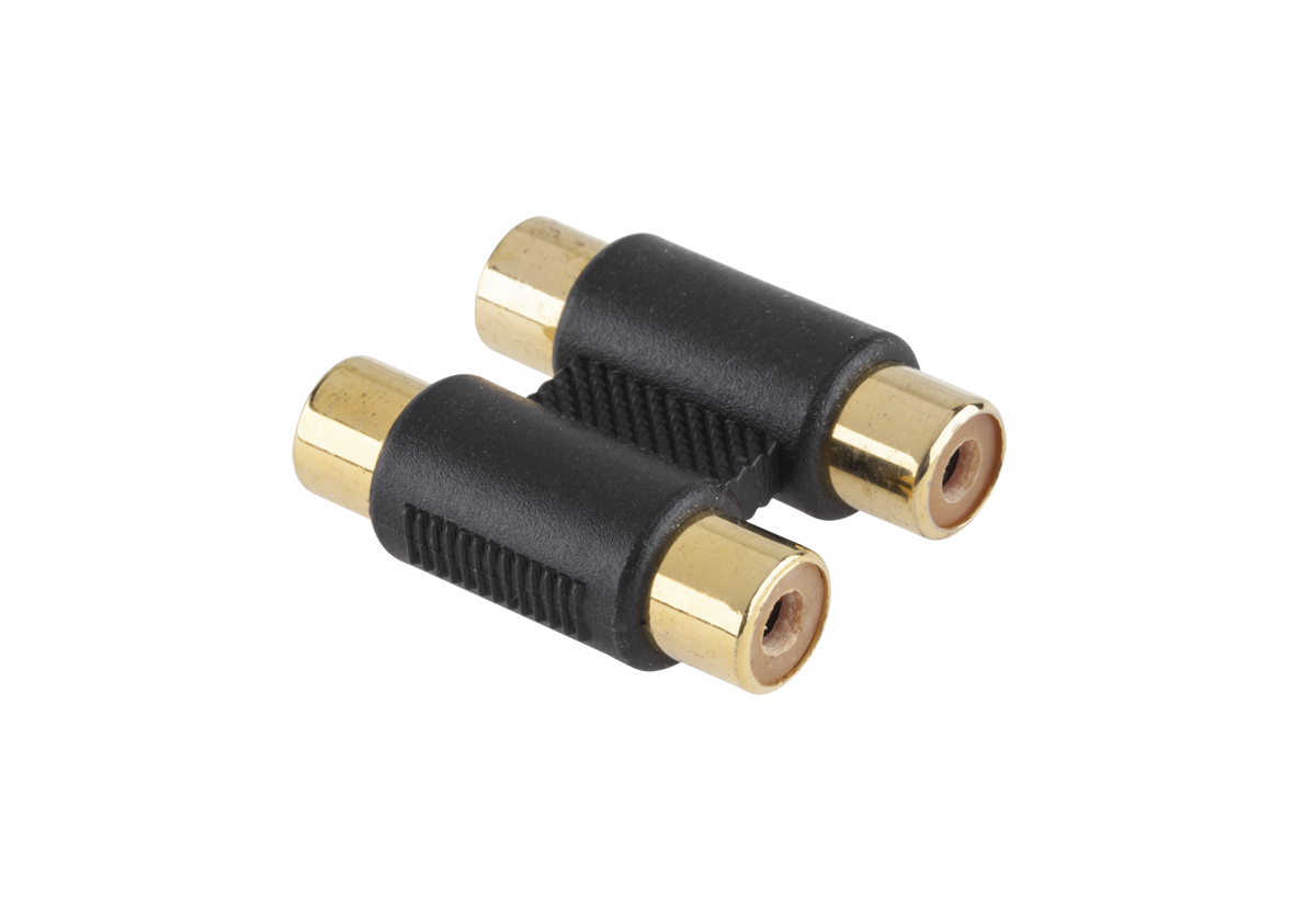 Złącze RCA-RCA/x2/złote