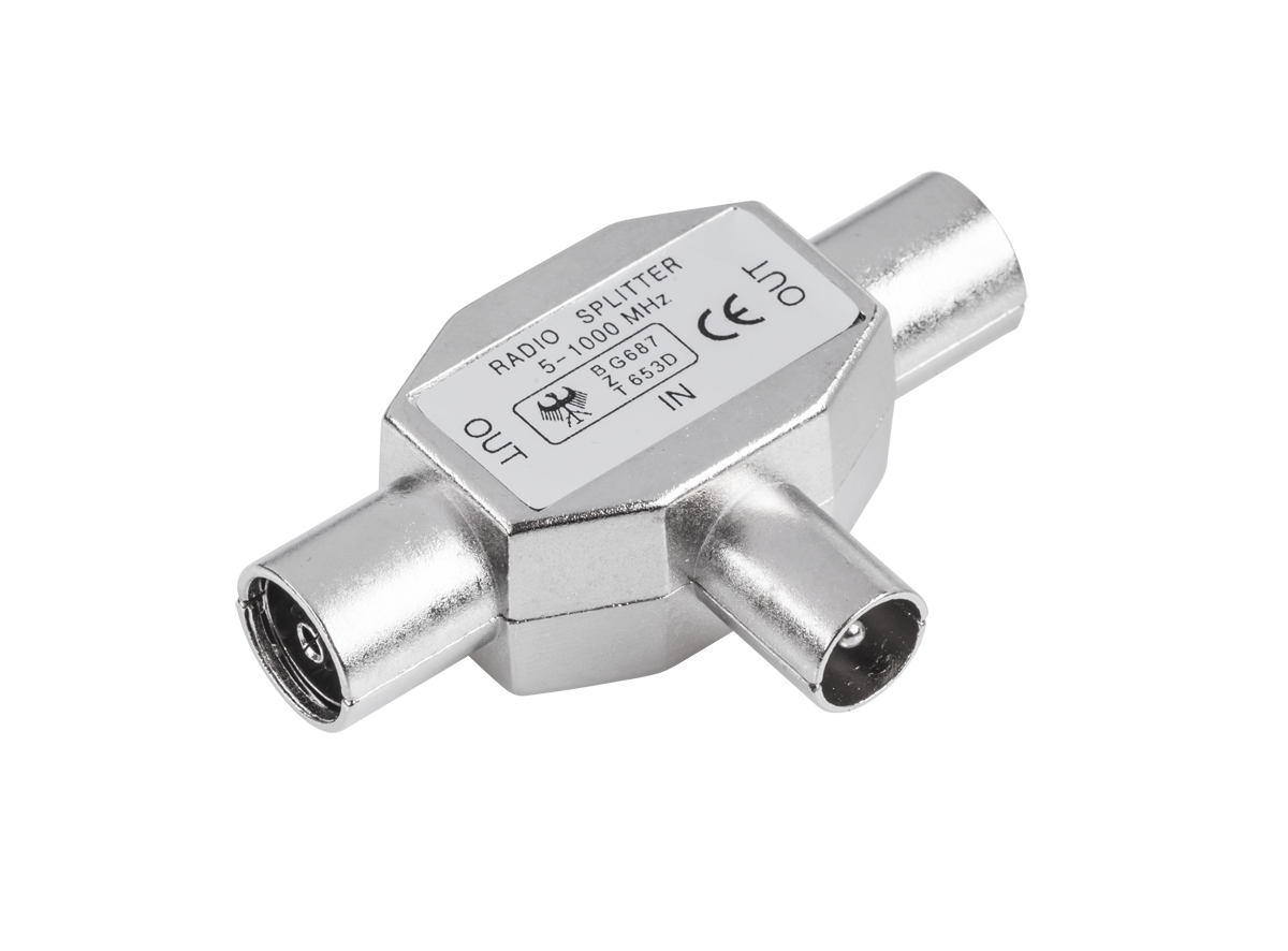 Złącze trójnik TV WT.-2xGN.metal