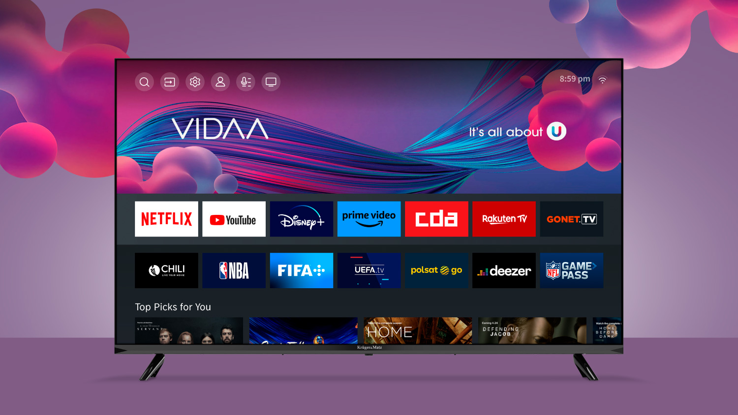 System VIDAA Smart TV Telewizor Smart