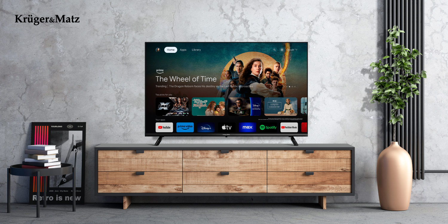 Telewizor smart TV 50” Kruger&Matz z Google TV Telewizor Google TV