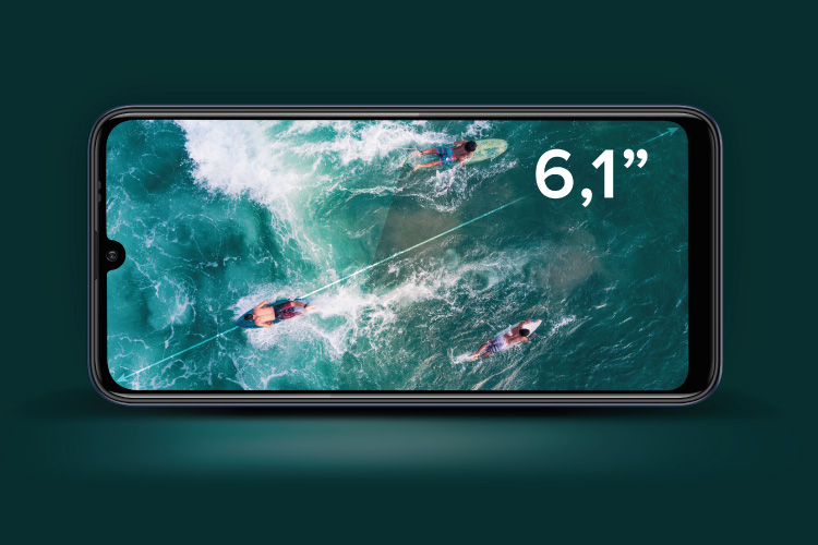 Duży wyświetlacz Smartfon z dużym wyświetlaczem 6,1”