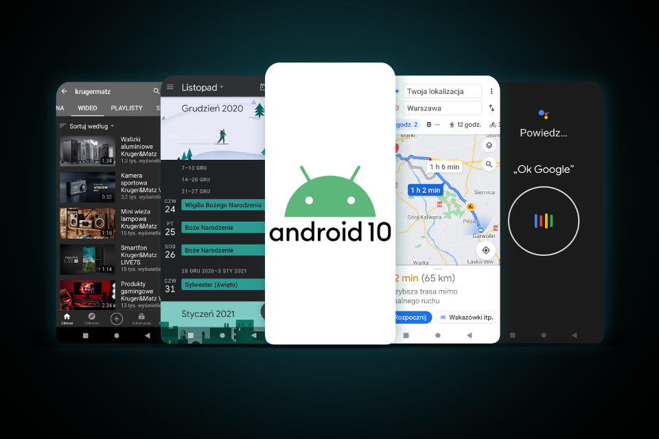 Smartfon z Android 10