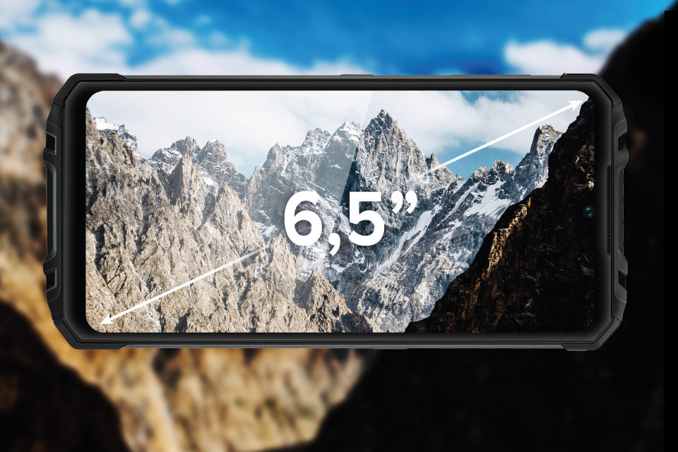 Duży wyświetlacz Smartfon z dużym wyświetlaczem HD+