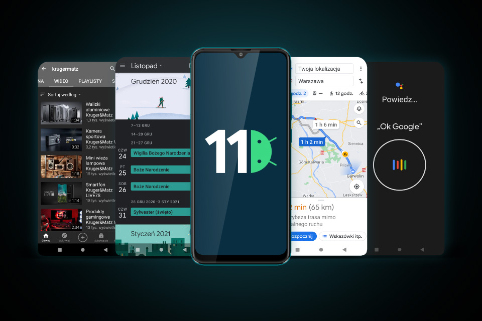 Intuicyjne działanie Smartfon z Androidem 11