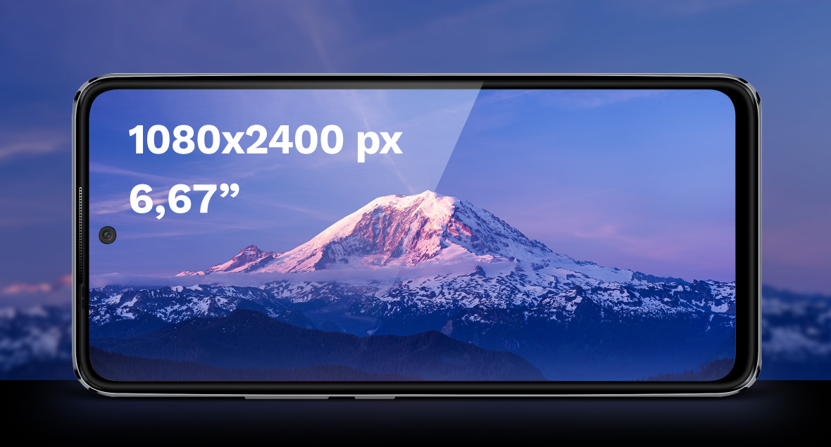 Smartfon z dużym wyświetlaczem fullHD+