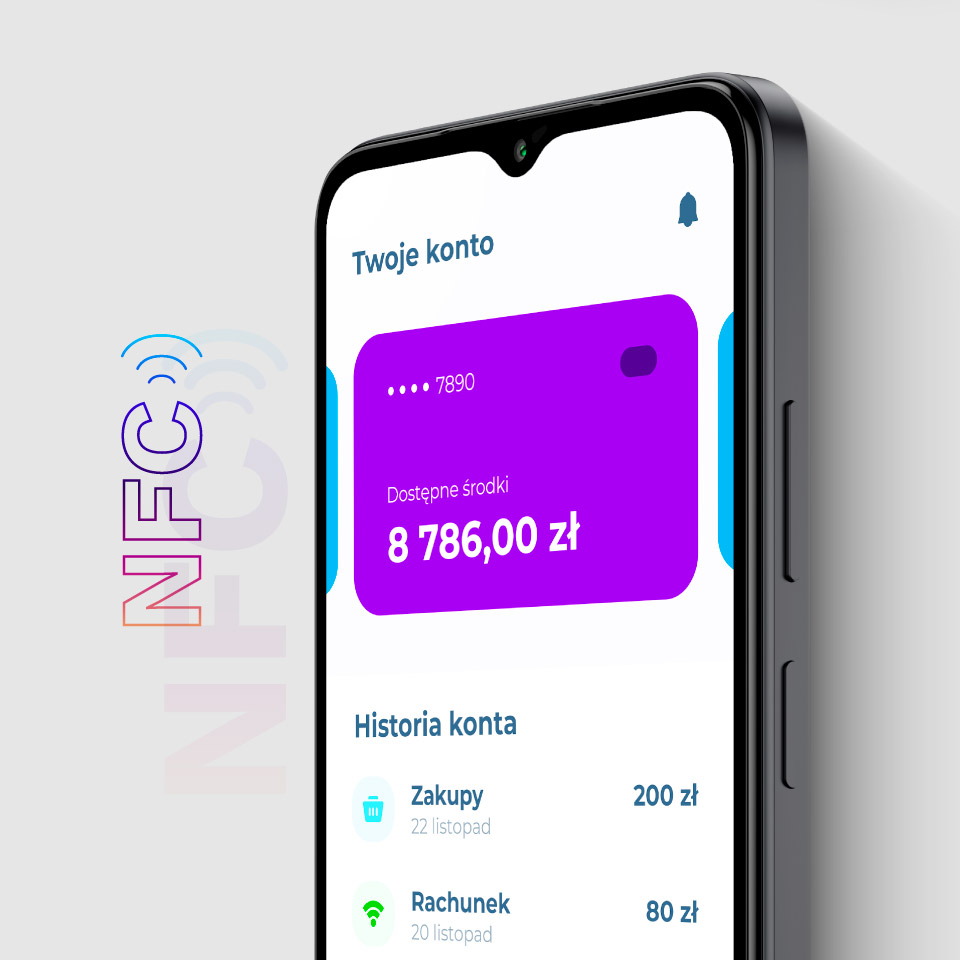 Praktyczne udogodnienia Telefon z NFC