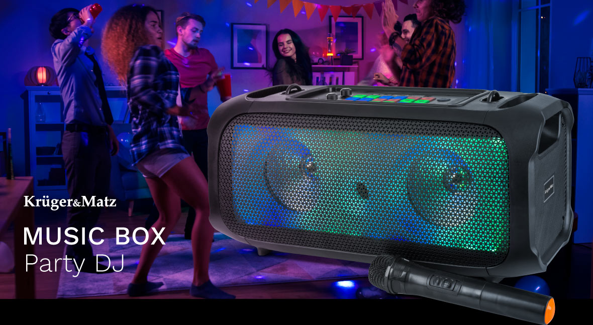 KM0560 Głośnik Bluetooth Music Box Party DJ KM0560 Głośnik Bluetooth Music Box Party DJ