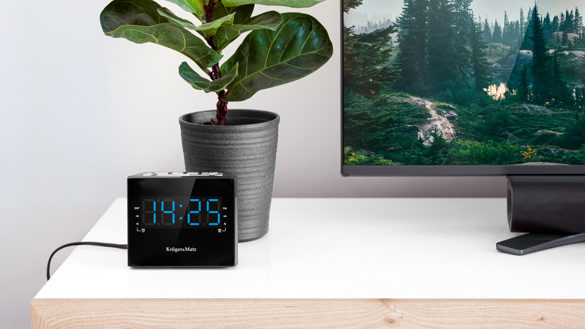 An elegant clock radio