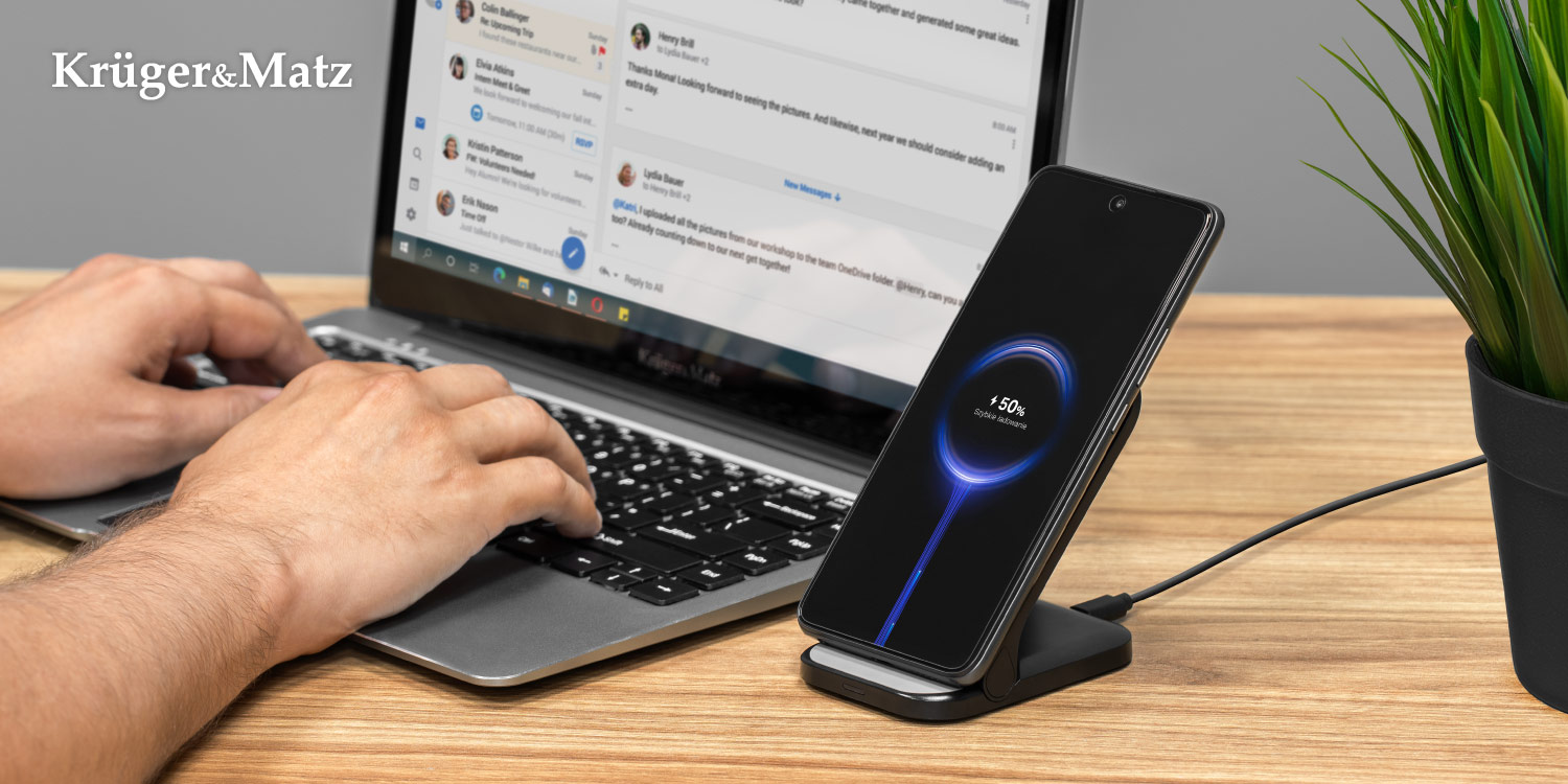 Ładowarka indukcyjna składana Kruger&Matz