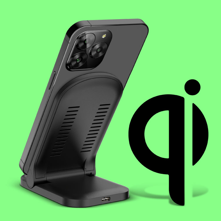 vallad サーマル　black L Ładowarka indukcyjna składana Kruger&Matz