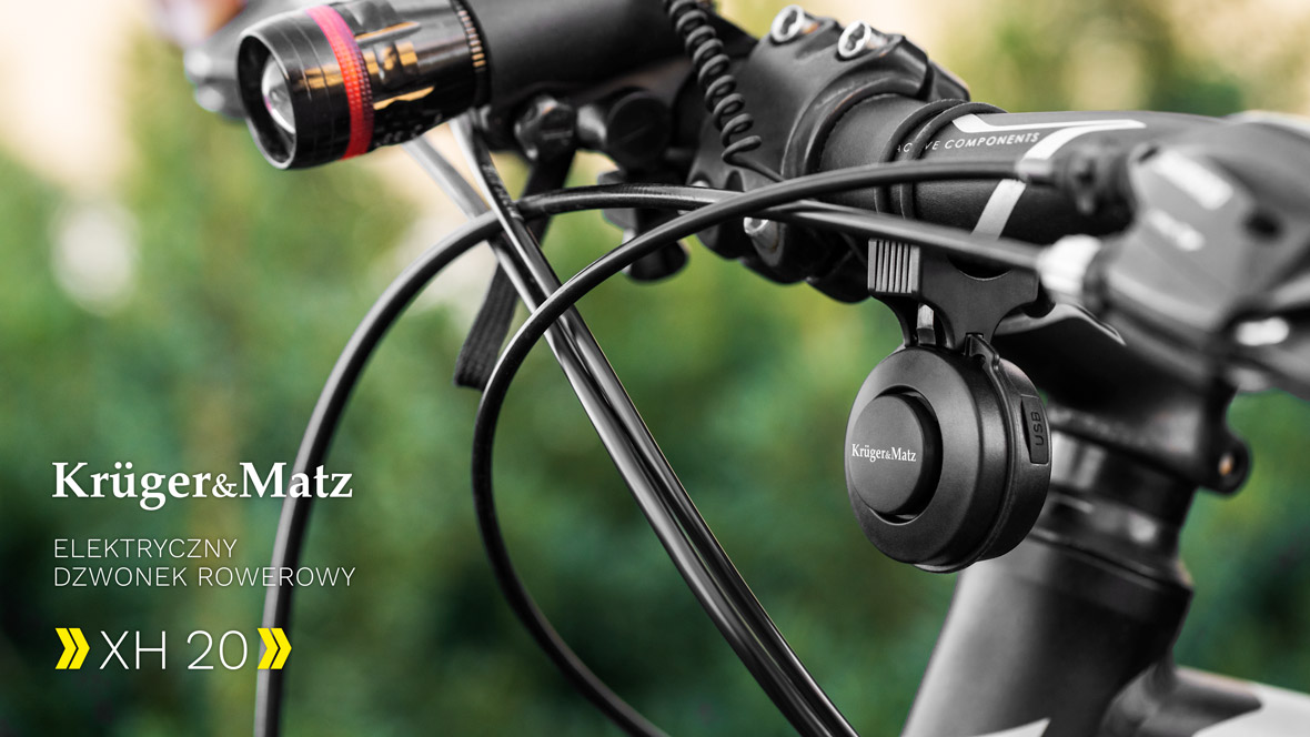 Elektryczny dzwonek rowerowy Kruger&Matz XH20 Elektryczny dzwonek rowerowy Kruger&Matz XH20