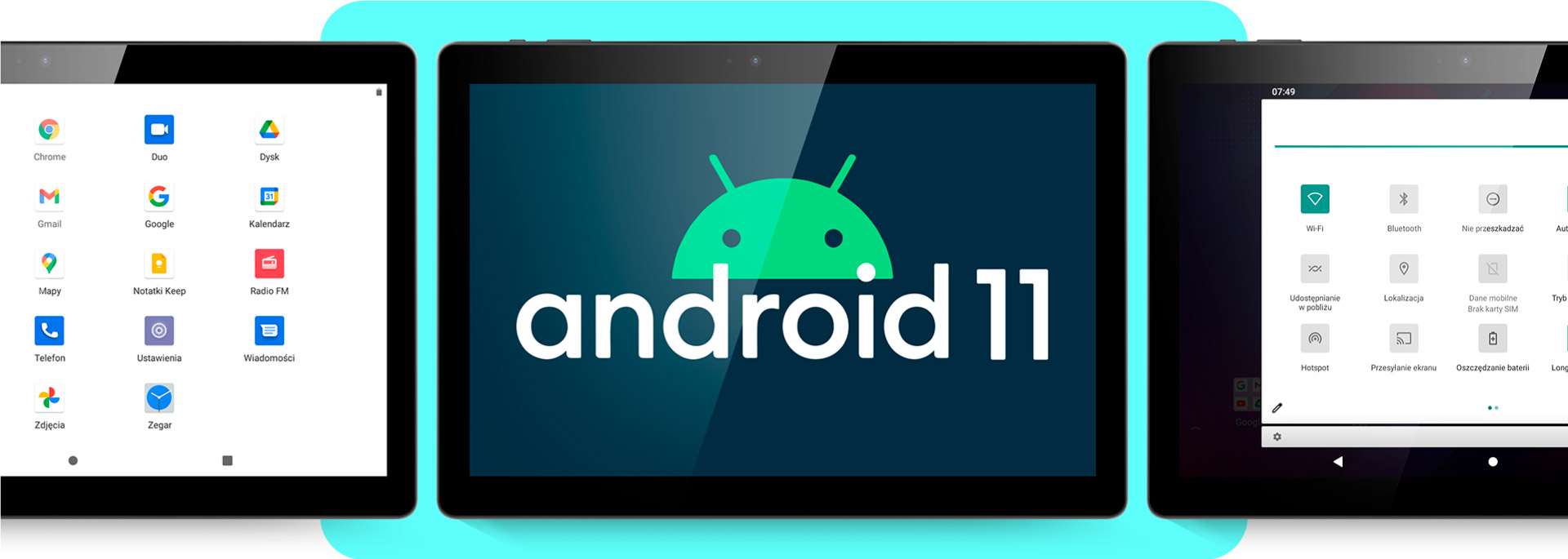 Intuicyjne działanie Tablet android