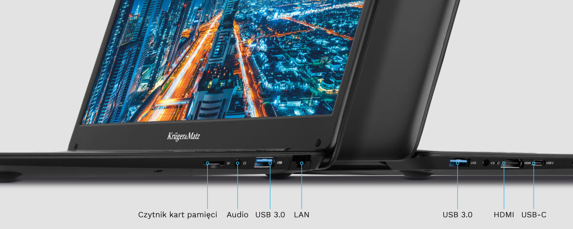 Z potencjałem Laptop z HDMI, USB, RJ-45 i micro SD