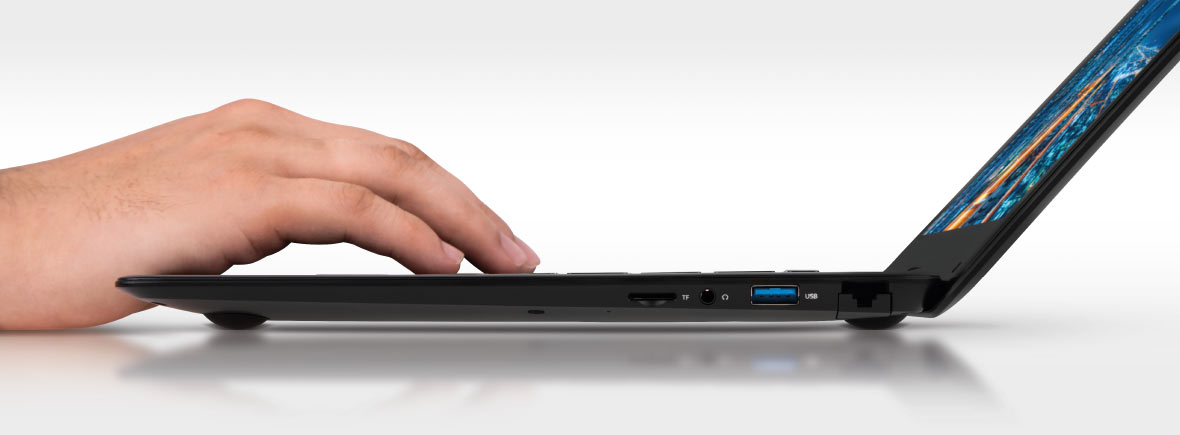 Stylowy design Smukły laptop