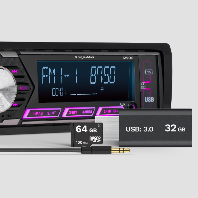 Rádio USB para carro