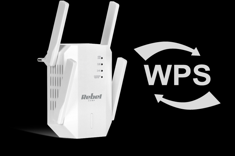 Łatwa konfiguracja i obsługa Wzmacniacz Wi-Fi z WPS
