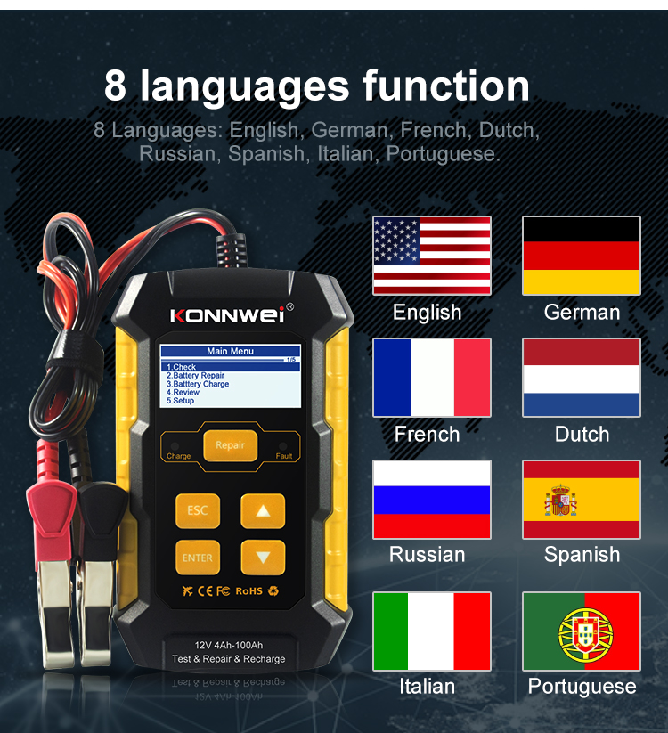 Konnwei KW510 battery tester