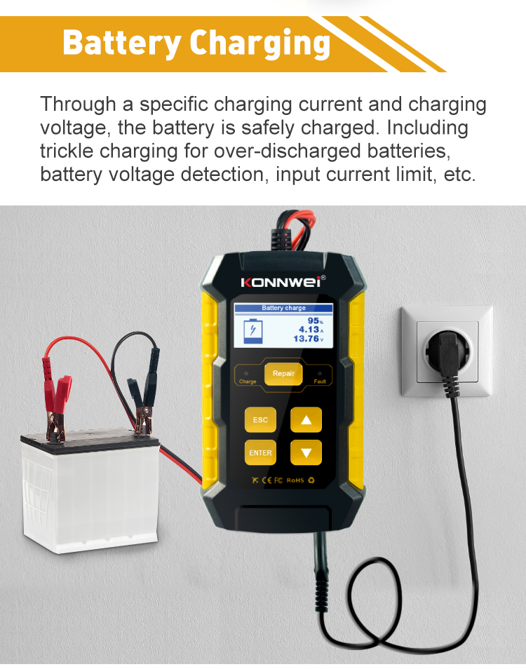 Konnwei KW510 battery tester