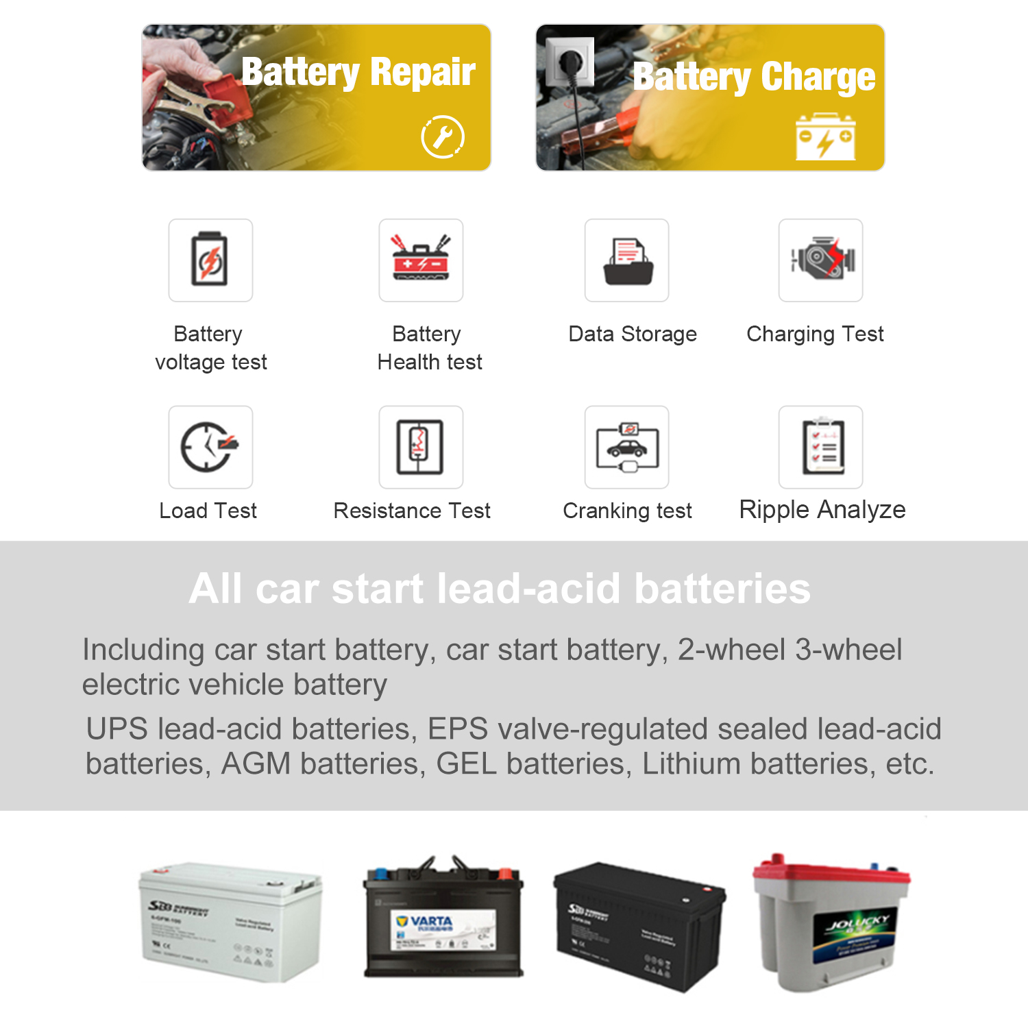 Konnwei KW520 battery tester