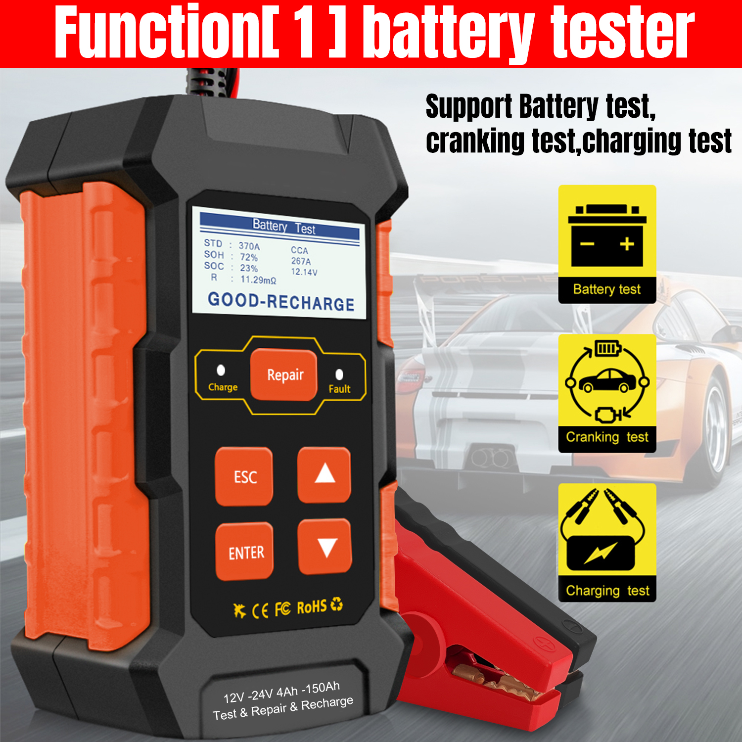 Konnwei KW520 battery tester