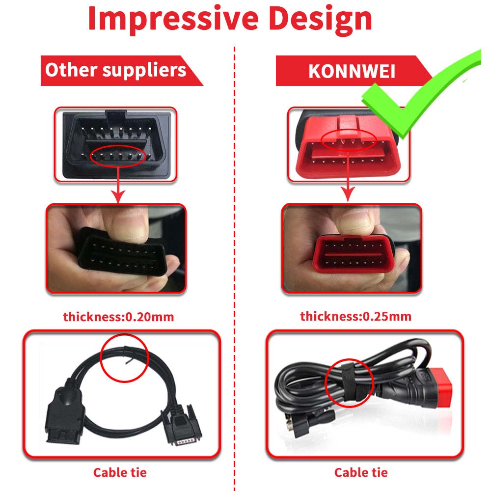 Diagnostický merač, Konnwei KW808 OBD2 Scanner