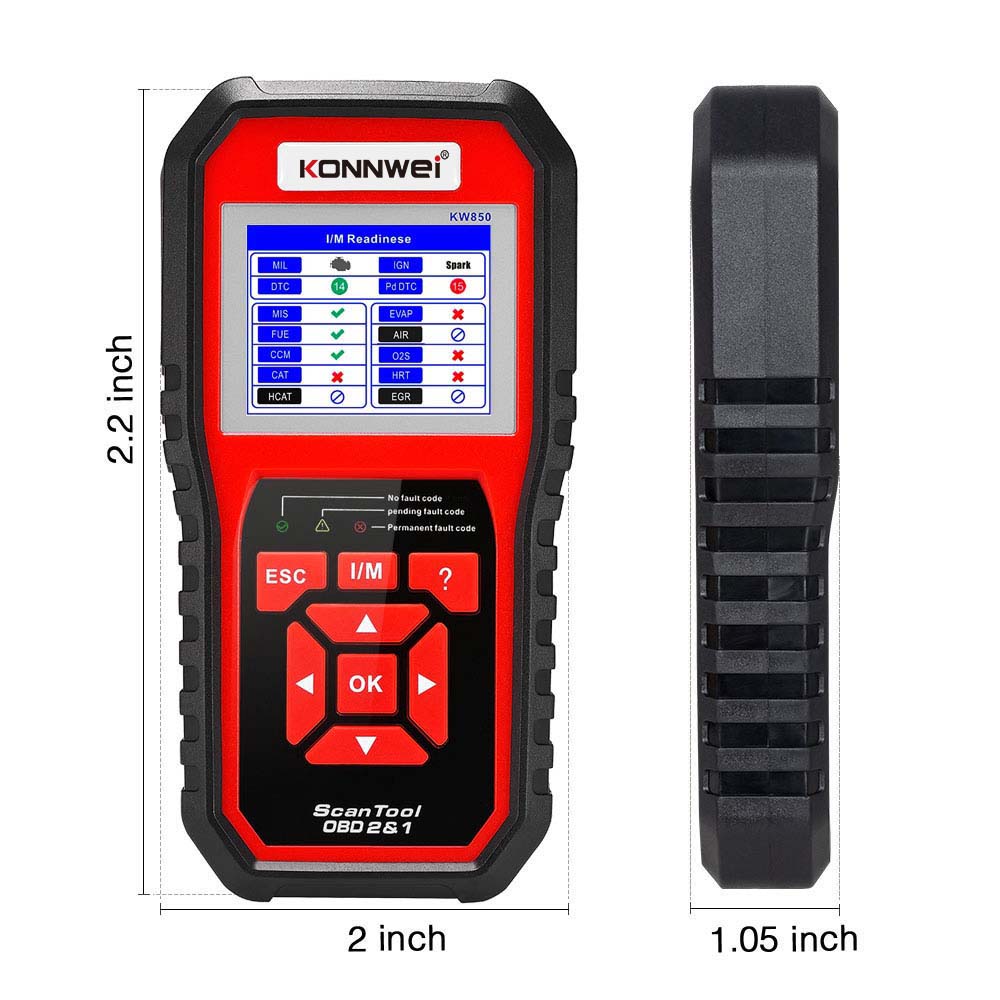 Diagnostický měřič, skener Konnwei KW850 OBD2