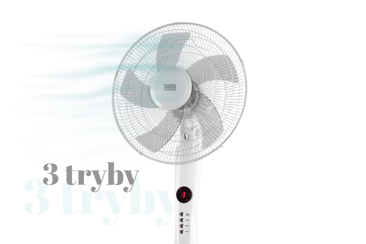3 tryby pracy wentylator powietrza