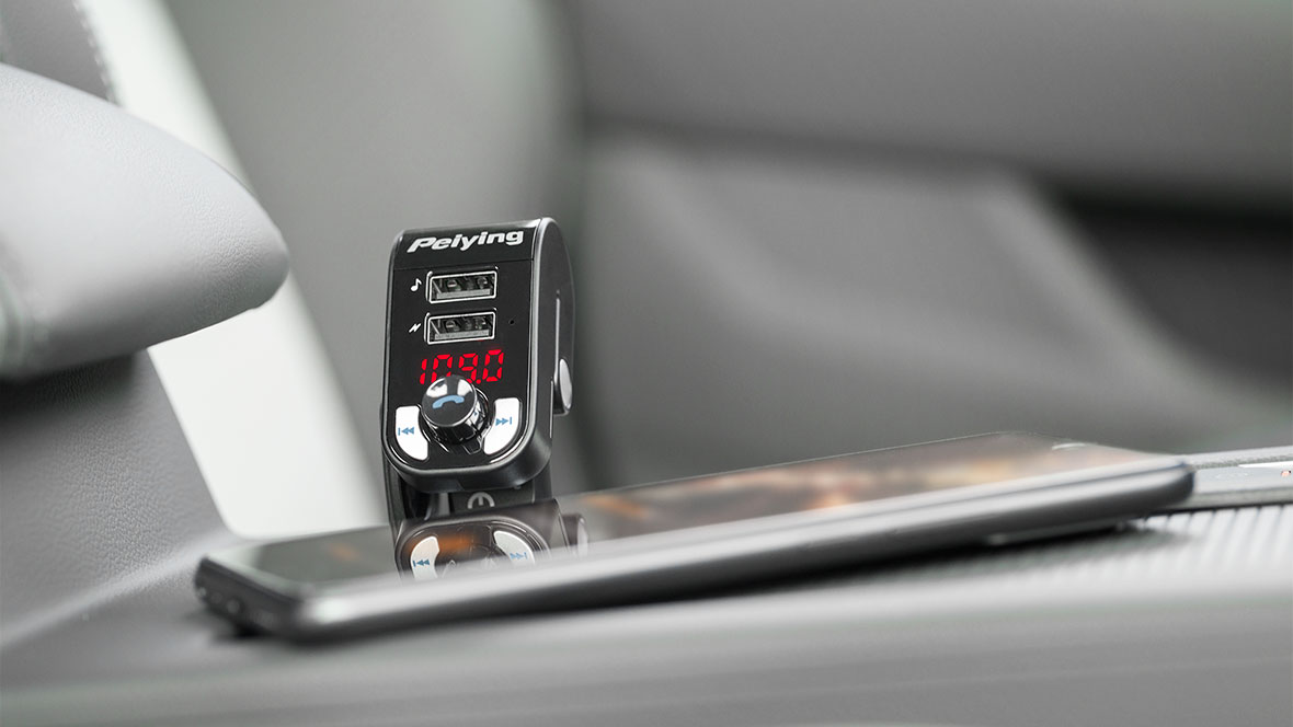 Transmiter FM samochodowy z USB Peiying Transmiter FM samochodowy z USB Peiying