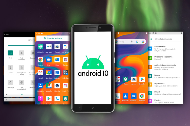 Smartfon z Androidem 10 Go