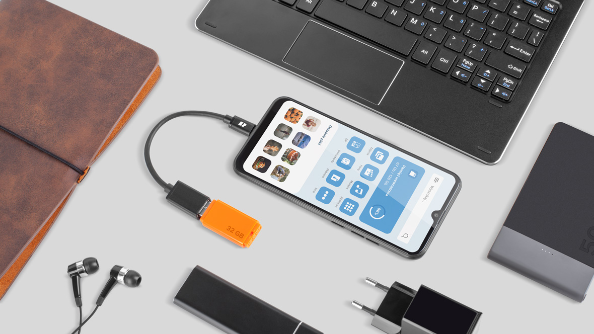 Kabel USB A 3.0 - USB C OTG Rebel Comp Kabel USB A 3.0 - USB C OTG Rebel Comp