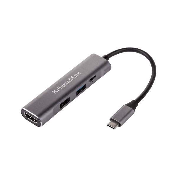 Adapter (HUB) USB typu C na HDMI/USB3.0/USB2.0/C port
