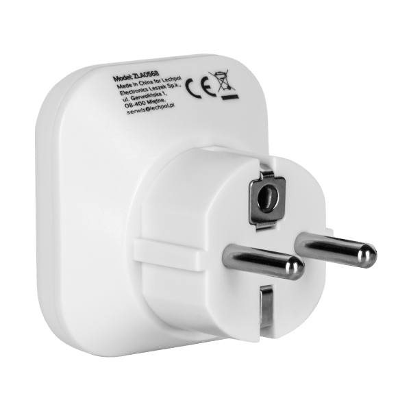 Adapter podróżny wtyk PL - gn.UK/USA/CN/Australia